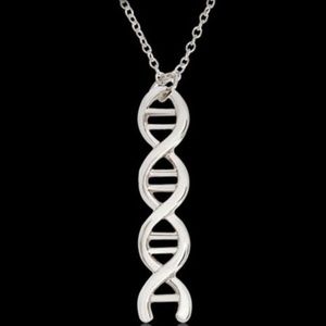 Silver DNA Strand Pendant Necklace/Chain